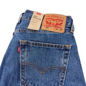 Levis 505 Red Tab Regular Straight Leg Jeans Mens Size 33 x 29 NWT